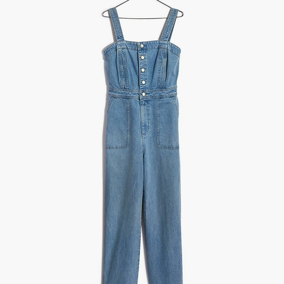 Madewell Pants - Madewell Denim Stitched-Strap Jumpsuit